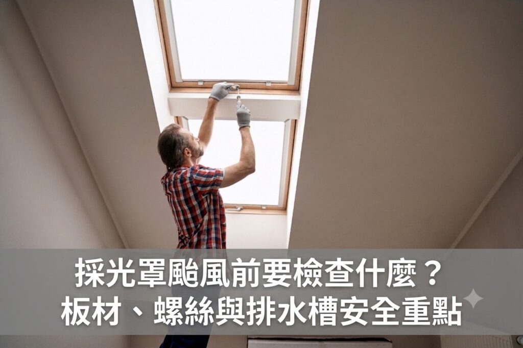 採光罩颱風前要檢查什麼