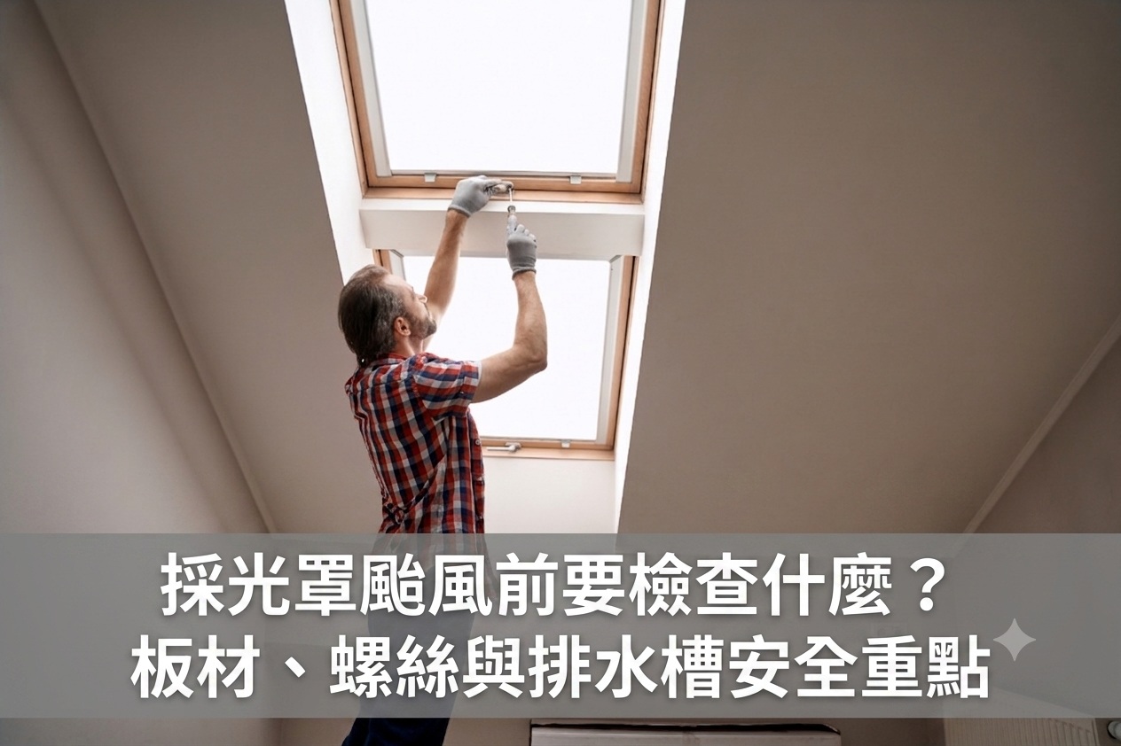 採光罩颱風前要檢查什麼