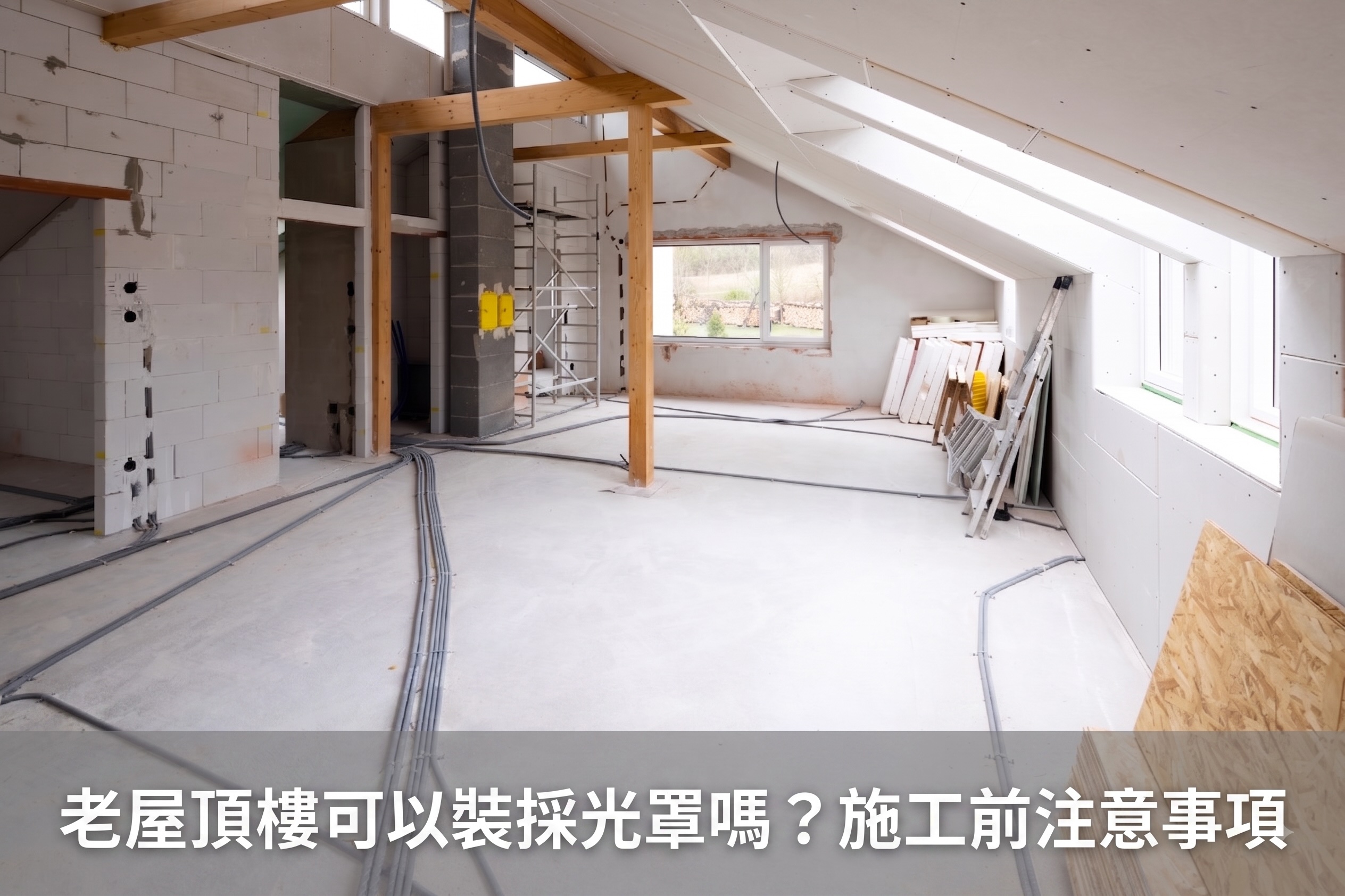 規劃老屋的採光罩安裝
