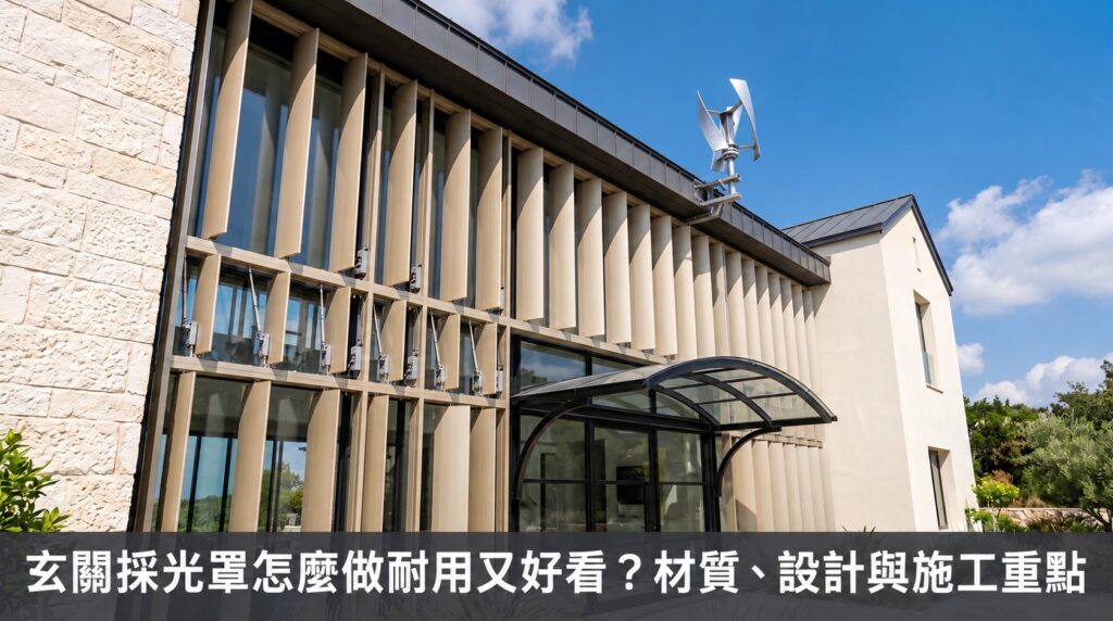 玄關採光罩怎麼做耐用又好看?材質、設計與施工重點