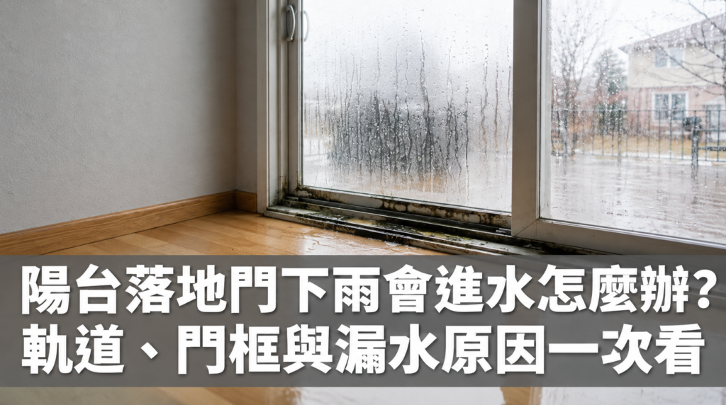 陽台落地門下雨會進水怎麼辦？維修重點一次看